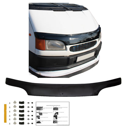 Motorhaubenschutz passend für FORD Transit MK5 1993-2002 Hochglanz Schwarz