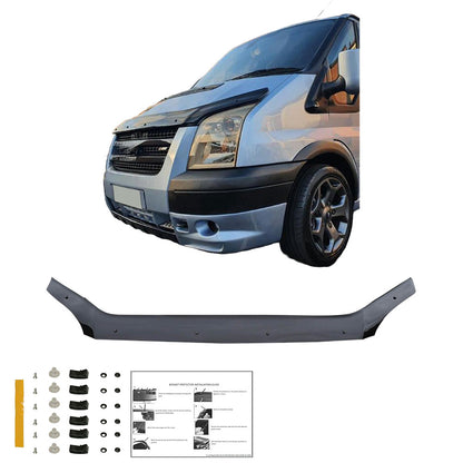 Motorhaubenschutz passend für FORD Transit MK7 2007-2013 Hochglanz Schwarz