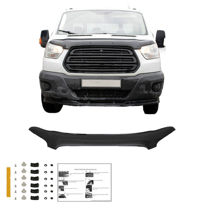 Motorhaubenschutz passend für FORD Transit MK8 2014-2019 Hochglanz Schwarz