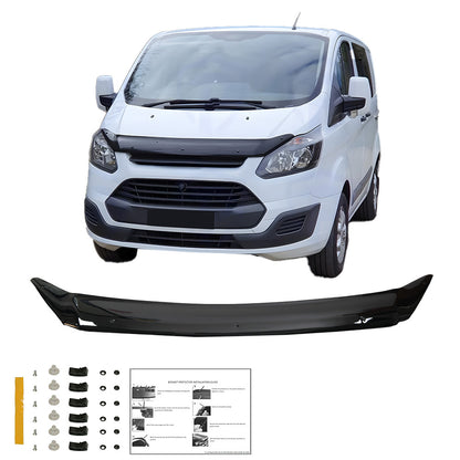 BP04.010 - Motorhaubenschutz passend für FORD Transit Custom MK1 2012-2018 Hochglanz Schwarz
