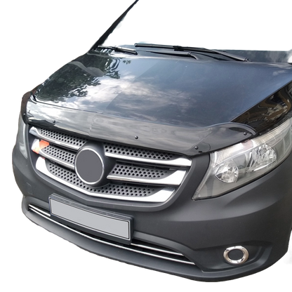 Motorhaubenschutz passend für MERCEDES Vito W447-W447 2014+ Facelift Hochglanz Schwarz