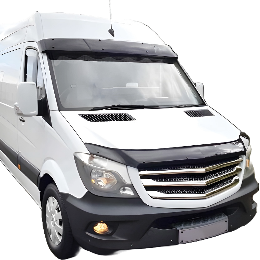 BP04.035 - Motorhaubenschutz passend für MERCEDES Sprinter W906 Facelift 2014-2018 Hochglanz Schwarz