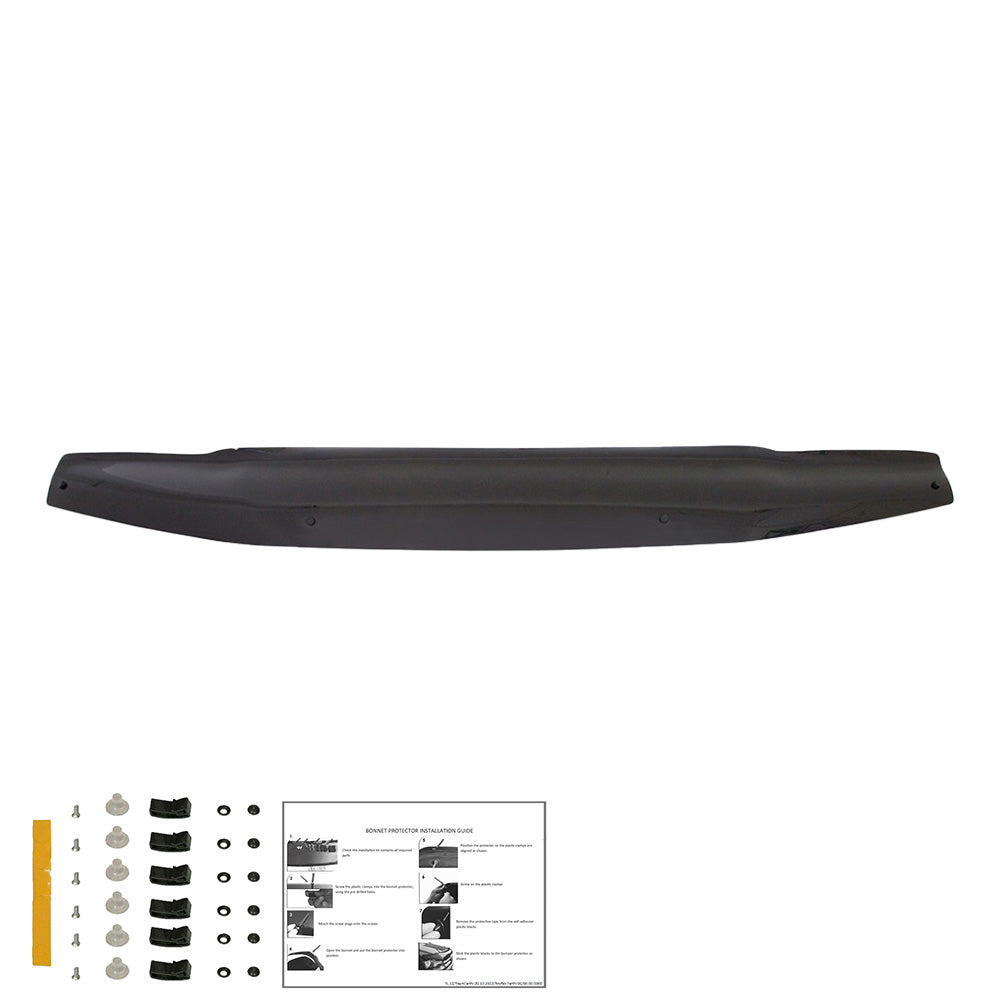 BP04.031 - Motorhaubenschutz passend für NISSAN Navara D40 2005-2010 Hochglanz Schwarz