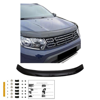 BP04.019 - Motorhaubenschutz passend für DACIA Duster Serie 2 2018+ Hochglanz Schwarz