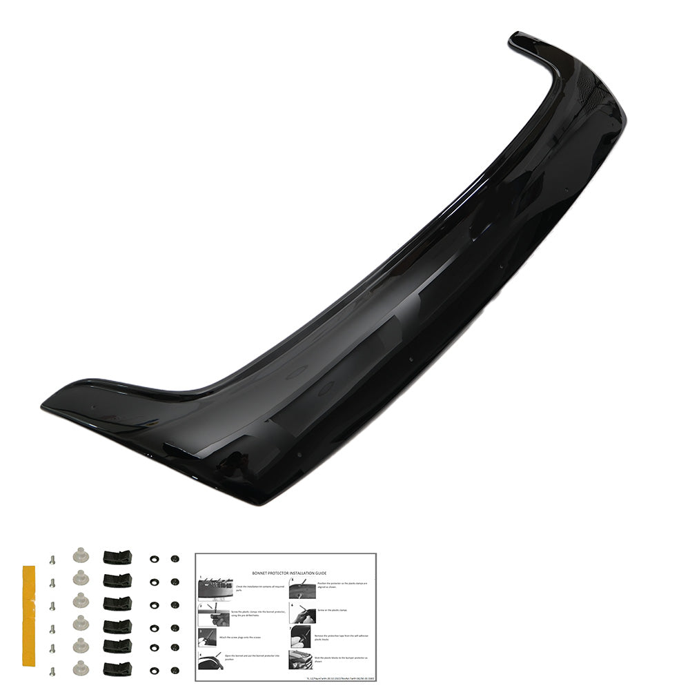 BP04.028 - Motorhaubenschutz passend für RENAULT Master 3. Generation 2010-2014 Hochglanz Schwarz