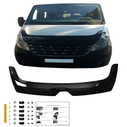 BP04.029 - Motorhaubenschutz passend für RENAULT Master 3. Generation Facelift 2014-2018 Hochglanz Schwarz
