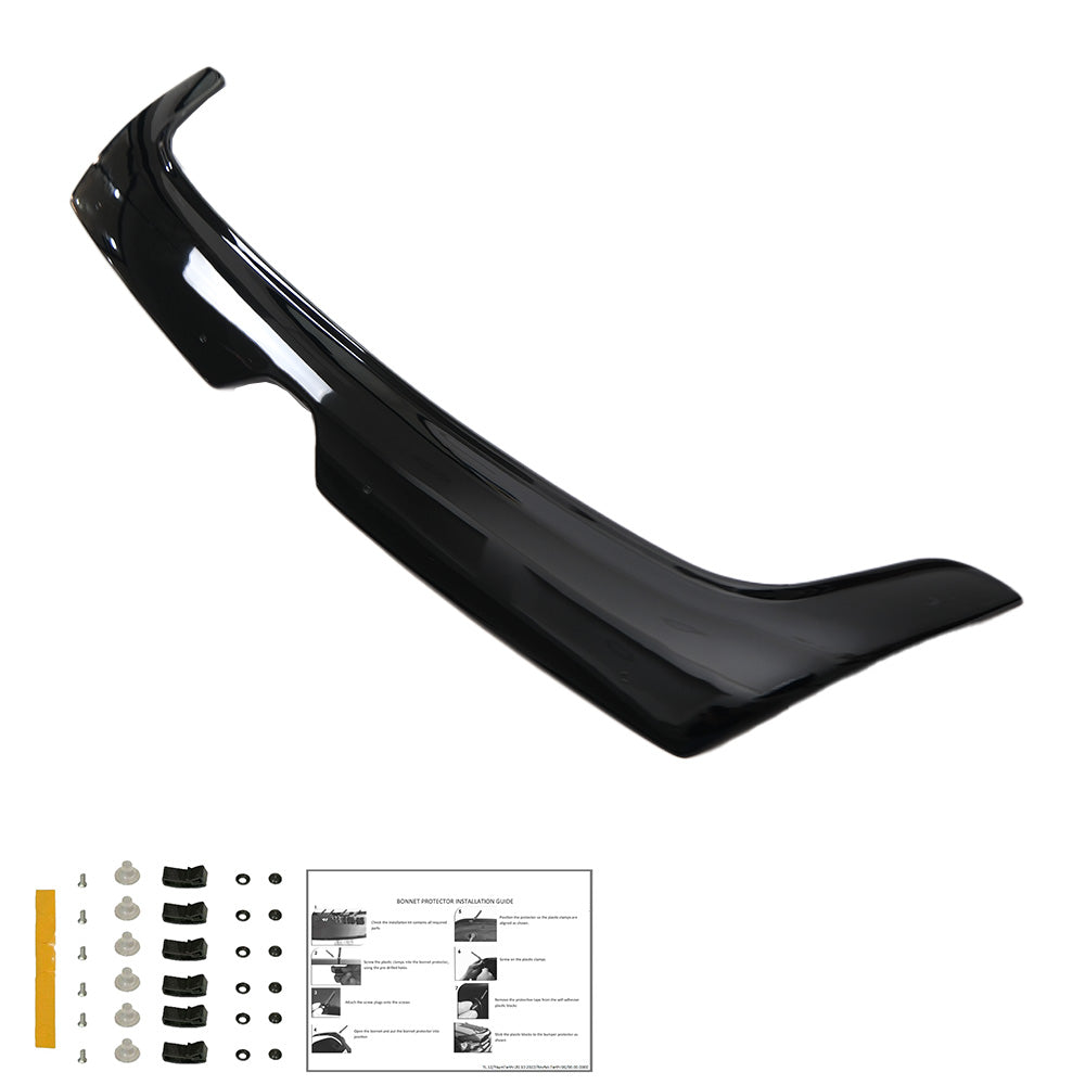 BP04.029 - Motorhaubenschutz passend für RENAULT Master 3. Generation Facelift 2014-2018 Hochglanz Schwarz