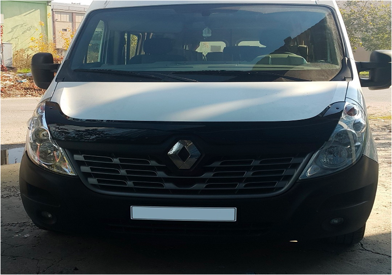 BP04.029 - Motorhaubenschutz passend für RENAULT Master 3. Generation Facelift 2014-2018 Hochglanz Schwarz