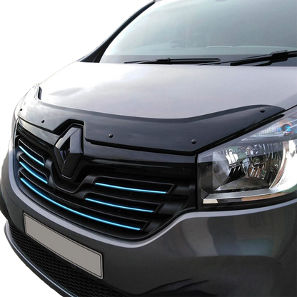 Motorhaubenschutz passend für RENAULT Trafic X82 2014-2020 Hochglanz Schwarz