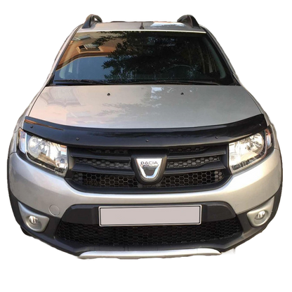 Motorhaubenschutz passend für DACIA Sandero Stepway II (B52) 2012-2020 Hochglanz Schwarz