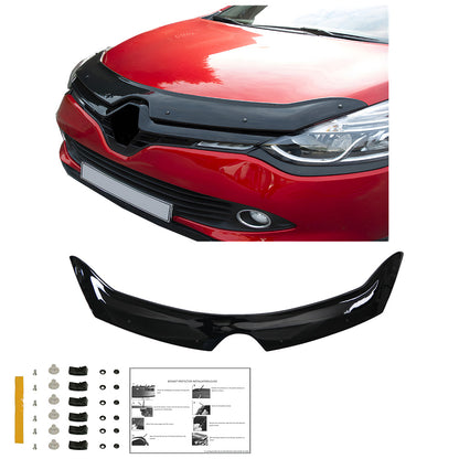 BP04.012 - Motorhaubenschutz passend für RENAULT Clio MK4 2012-2018 Hochglanz Schwarz
