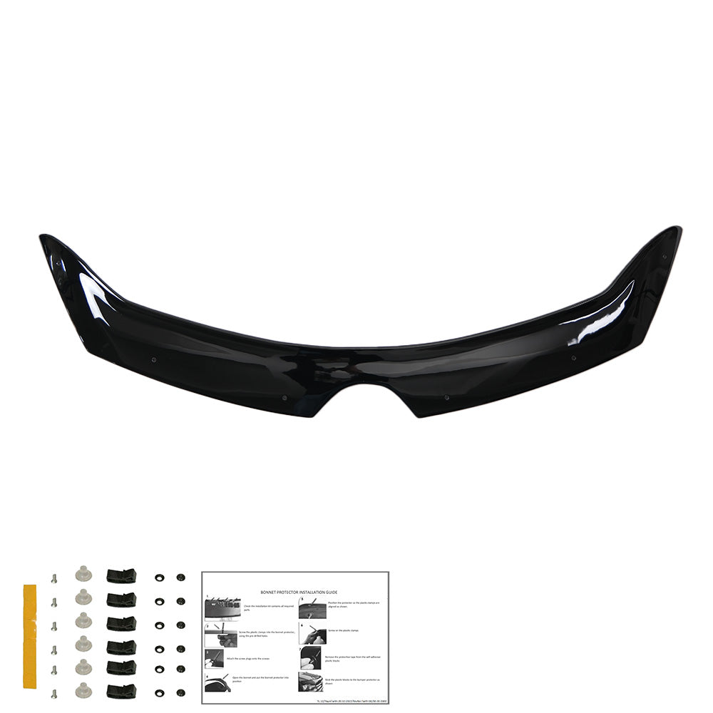 BP04.012 - Motorhaubenschutz passend für RENAULT Clio MK4 2012-2018 Hochglanz Schwarz