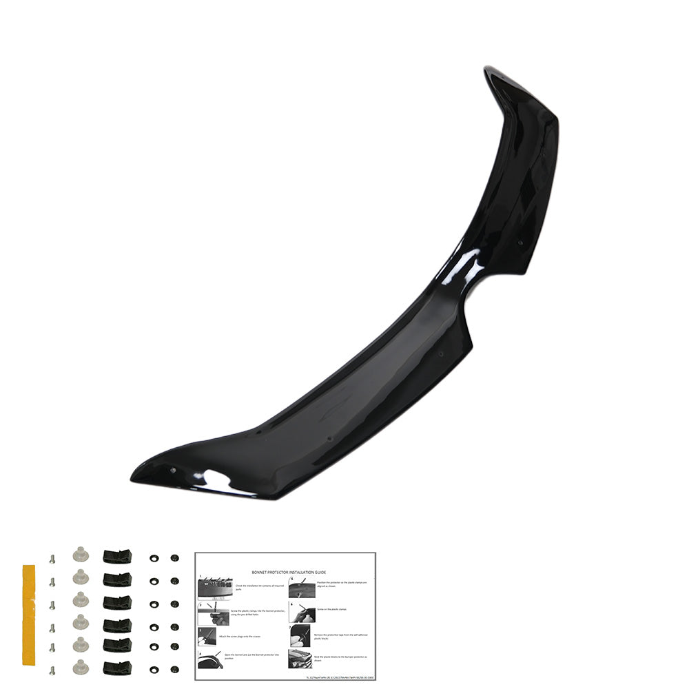 BP04.012 - Motorhaubenschutz passend für RENAULT Clio MK4 2012-2018 Hochglanz Schwarz