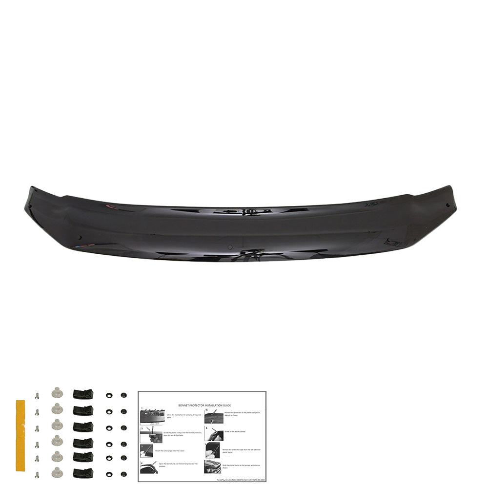 BP04.001 - Motorhaubenschutz passend für VW Amarok MK1-MK1 Facelift 2010-2021 Hochglanz Schwarz