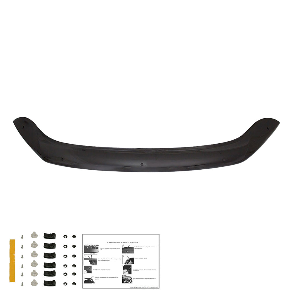 BP04.004 - Motorhaubenschutz passend für VW Caddy MK4 2015-2021 Hochglanz Schwarz