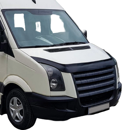 BP04.008 - Motorhaubenschutz passend für VW Crafter MK1-MK1 Facelift 2006-2016 Hochglanz Schwarz