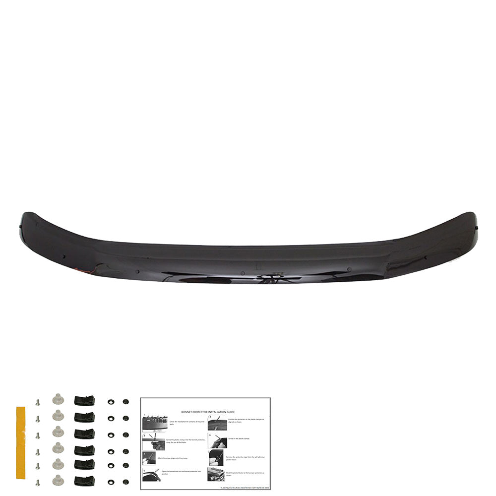 Motorhaubenschutz passend für VW Transporter T5.1 2010-2015 Hochglanz Schwarz