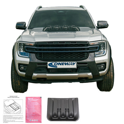 Motorhaube Scoop passend für FORD Ranger T9 2022+ Matt Schwarz