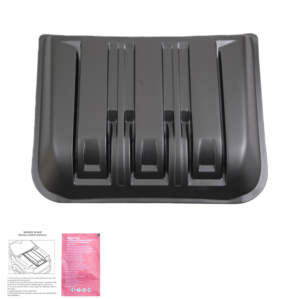 Motorhaube Scoop passend für FORD Ranger T9 2022+ Matt Schwarz