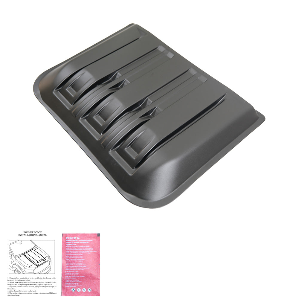 Motorhaube Scoop passend für FORD Ranger T9 2022+ Matt Schwarz