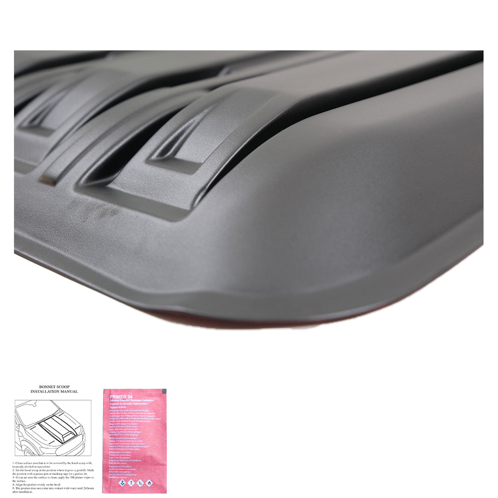 Motorhaube Scoop passend für FORD Ranger T9 2022+ Matt Schwarz