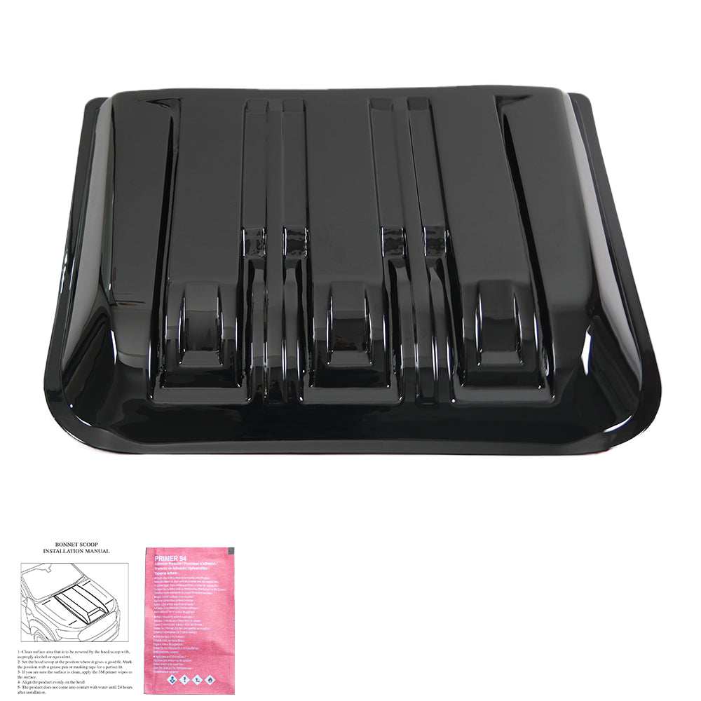 BS06.010-G - Motorhaubenscoops passend für Ford Ranger T9 2022+ (Hochglanz Schwarz)