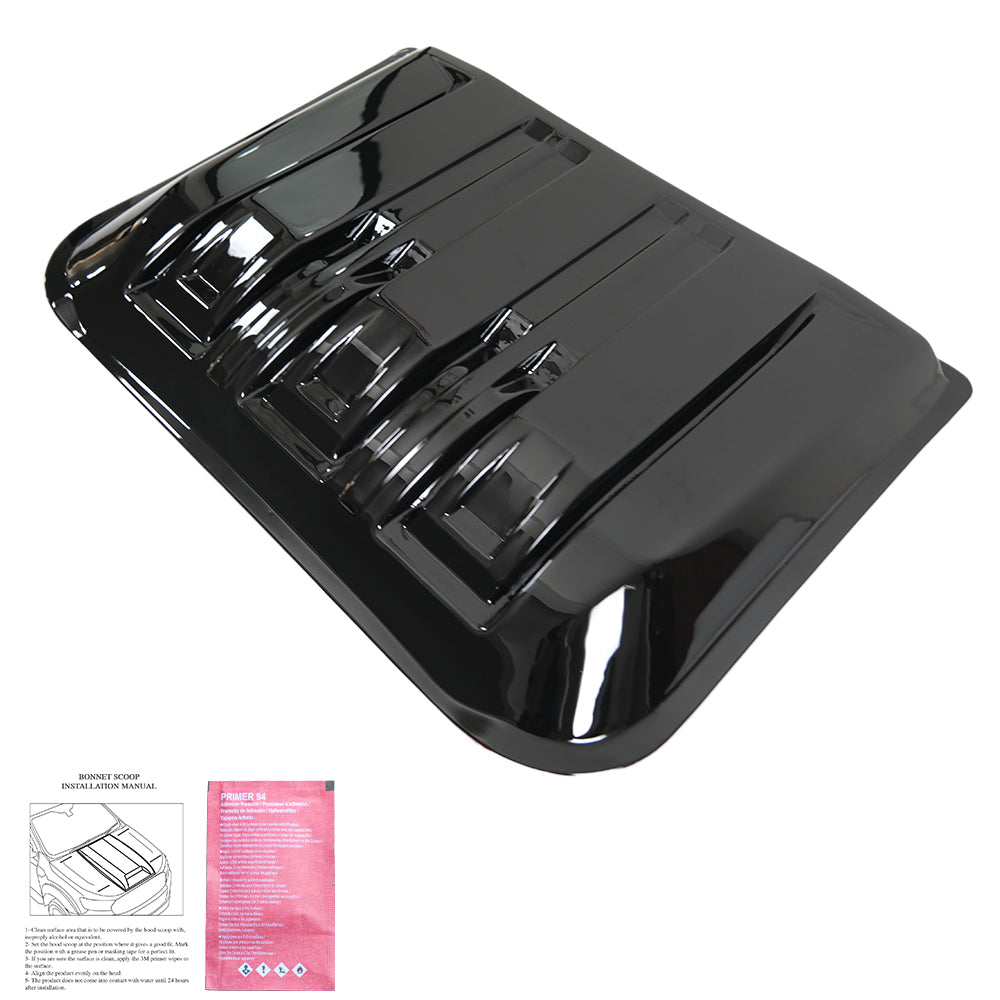 BS06.010-G - Motorhaubenscoops passend für Ford Ranger T9 2022+ (Hochglanz Schwarz)