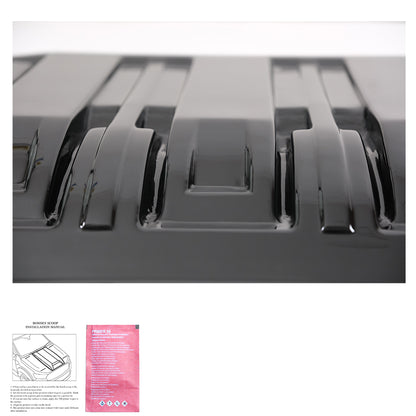 BS06.010-G - Motorhaubenscoops passend für Ford Ranger T9 2022+ (Hochglanz Schwarz)