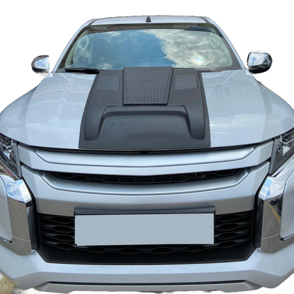 Motorhaubenscoop passend für MITSUBISHI L200 Triton Serie 6 2019+ Matt Schwarz