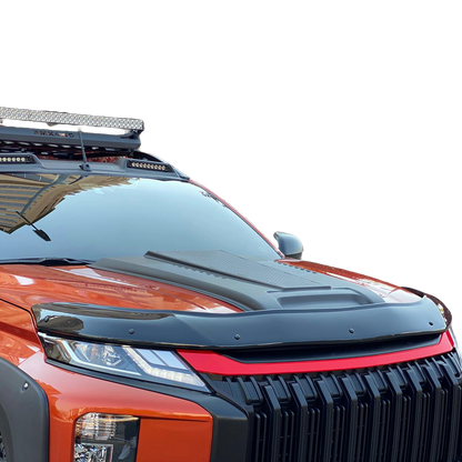Motorhaubenscoop passend für MITSUBISHI L200 Triton Serie 6 2019+ Matt Schwarz
