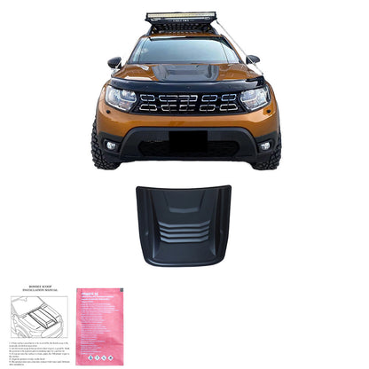 Motorhaubenscoop passend für DACIA Duster Serie 1-2 2010+ Matt Schwarz