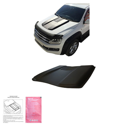 Motorhaubenscoop passend für VW Amarok MK1 / MK1 Facelift 2010-2022 Matt Schwarz