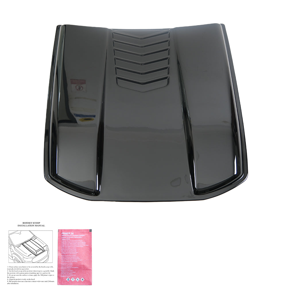 Haubenlufteinlass passend für VW Amarok MK1 / MK1 Facelift 2010-2022 Hochglanz Schwarz