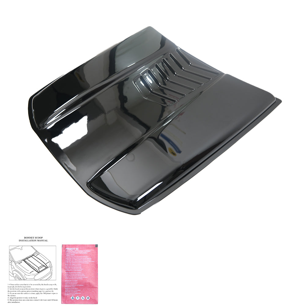 Haubenlufteinlass passend für VW Amarok MK1 / MK1 Facelift 2010-2022 Hochglanz Schwarz