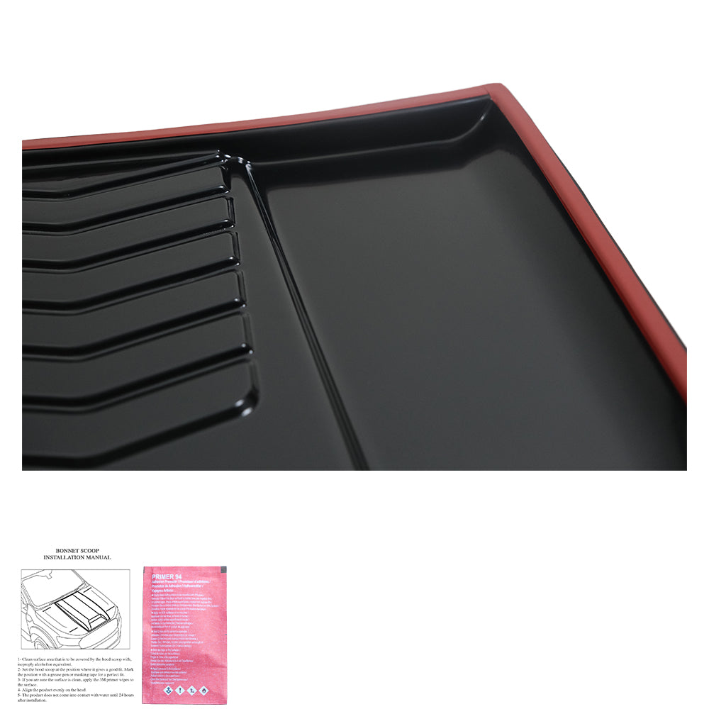 Haubenlufteinlass passend für VW Amarok MK1 / MK1 Facelift 2010-2022 Hochglanz Schwarz