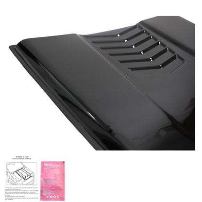 Haubenlufteinlass passend für VW Amarok MK1 / MK1 Facelift 2010-2022 Hochglanz Schwarz