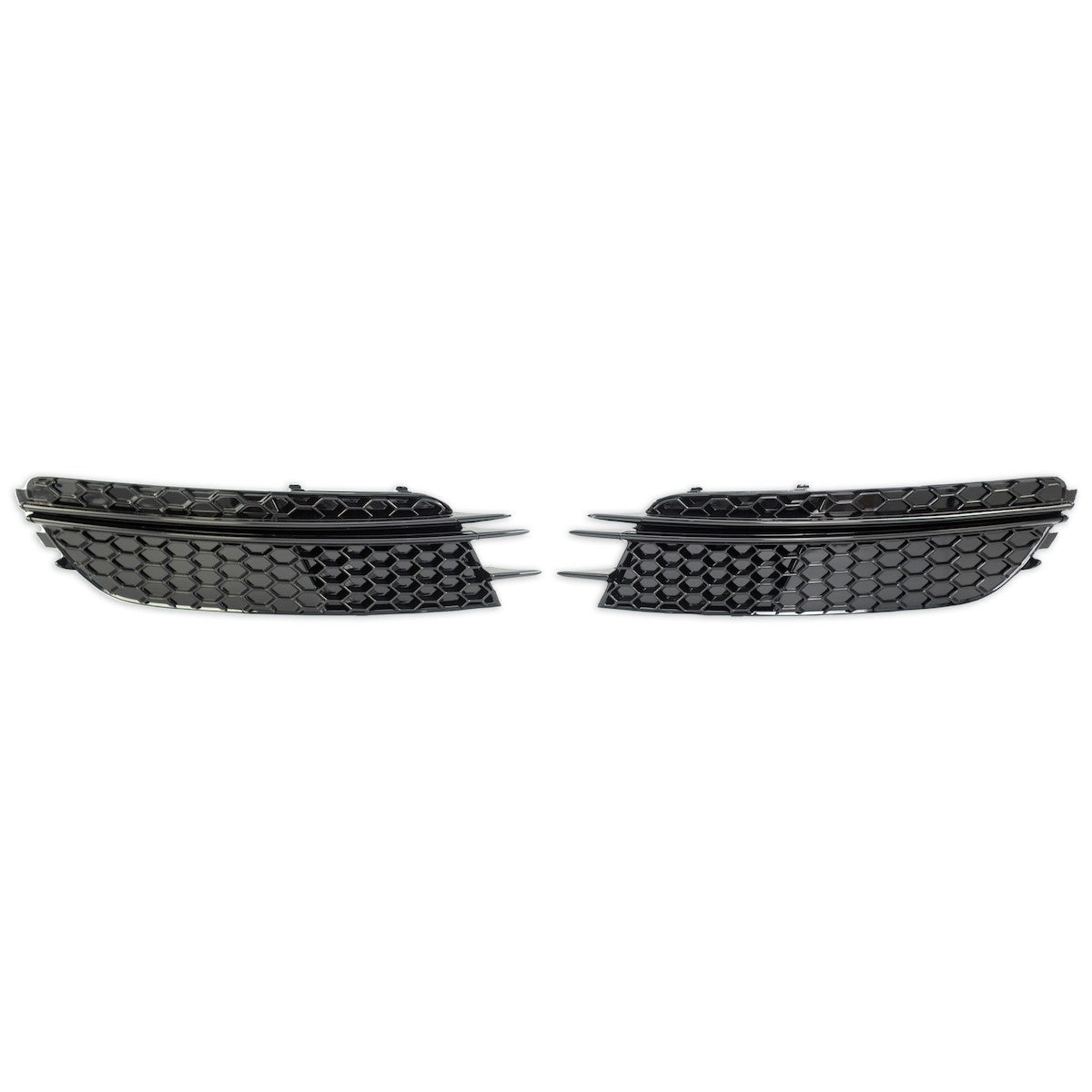Nebelscheinwerfer Abdeckungen Hochglanz Schwarz passend für Audi A6 C7 4G 2011-2014