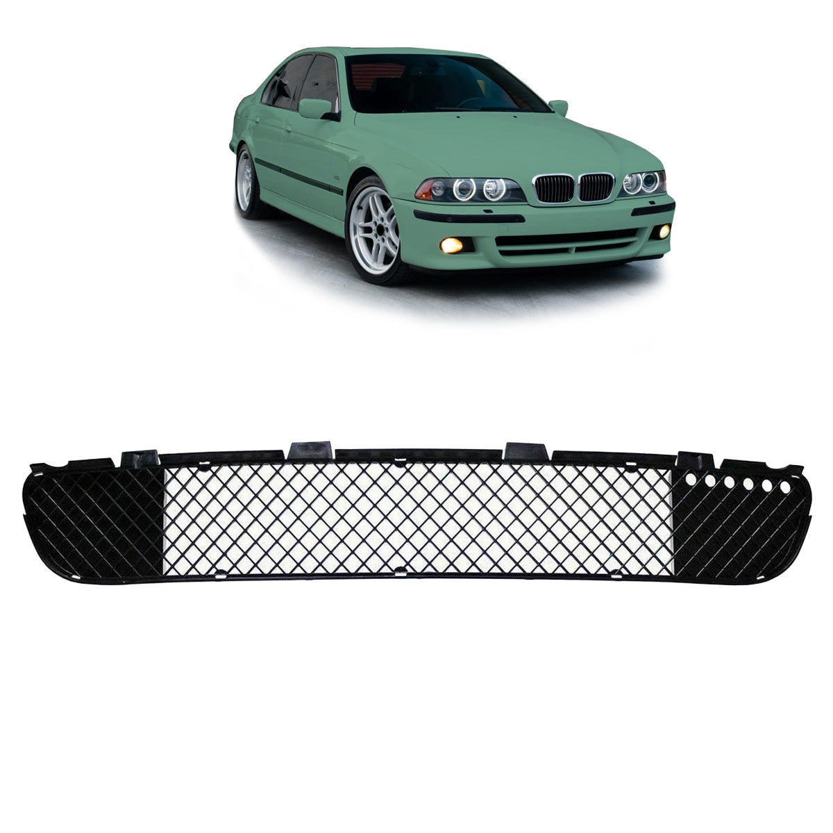 Frontstoßstange Gitter Mittelgrill passend für BMW 5er E39 1996-2003