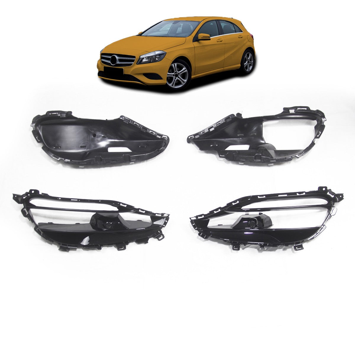Frontstoßstange Bremsluftkanäle passend für Mercedes A-Klasse W176 2015-2018