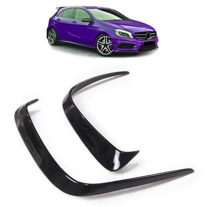 Heckstoßstangenöffnungen Hochglanz Schwarz passend für Mercedes A-Klasse W176 2013-2018