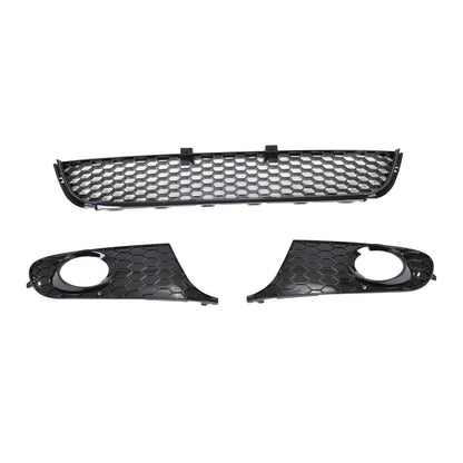 Frontstoßstange Gittereinsätze Hochglanz Schwarz passend für VW Golf 6 2008-2012