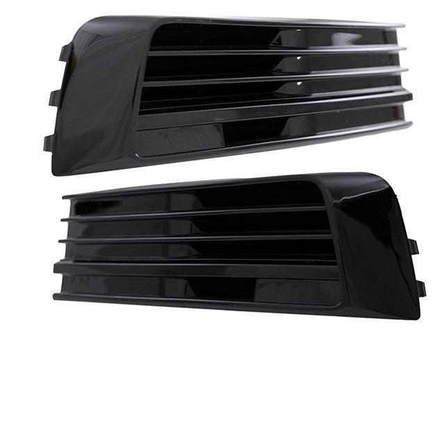 Frontstoßstangen Gitter Set Hochglanz Schwarz passend für VW Transporter T6 2015-2020