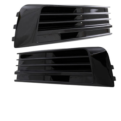 Frontstoßstangen Gitter Set Hochglanz Schwarz passend für VW Transporter T6 2015-2020