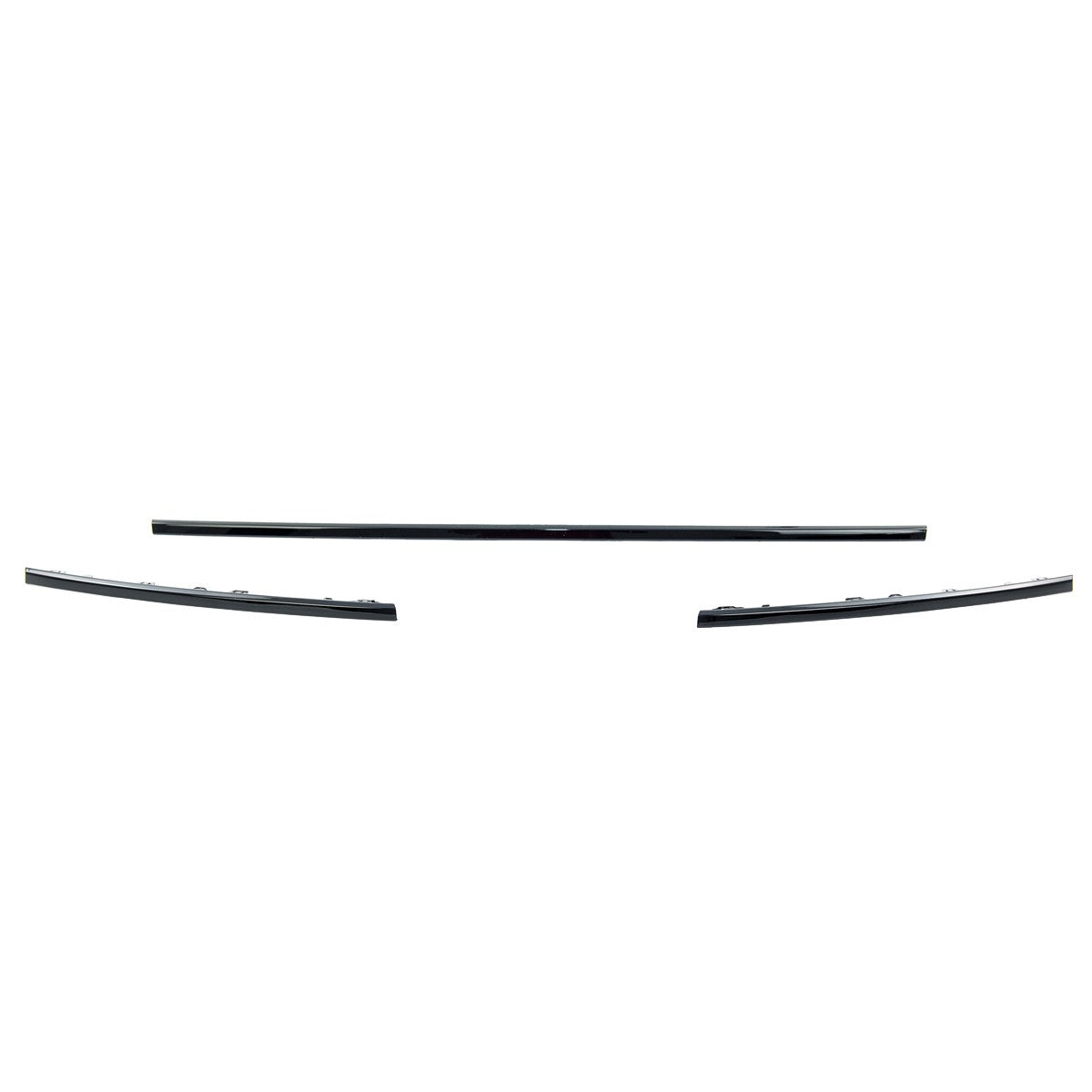 Frontstoßstangen Gitter Set Hochglanz Schwarz passend für VW Transporter T6 2015-2020
