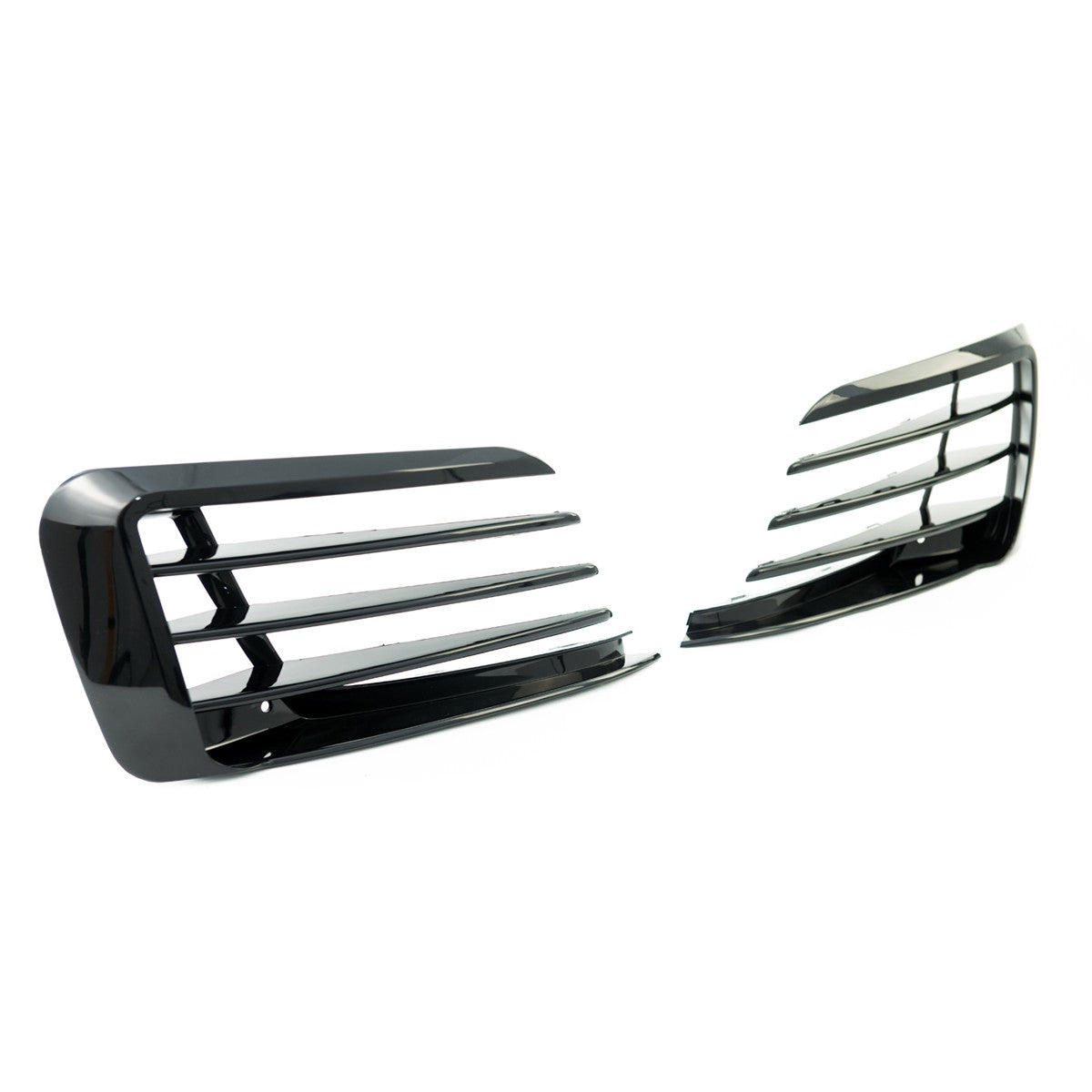 Stoßstangen Grill & Nebelscheinwerfer Gehäuse passend für Golf VII 2013-2017 Hochglanz Schwarz