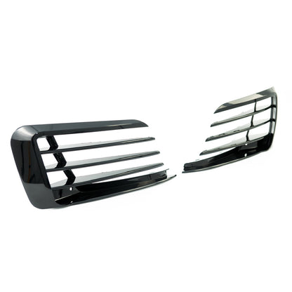 Stoßstangen Grill & Nebelscheinwerfer Gehäuse passend für Golf VII 2013-2017 Hochglanz Schwarz