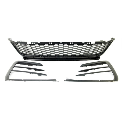Stoßstangen Grill & Nebelscheinwerfer Gehäuse Hochglanz Schwarz passend für VW Golf 7.5 2017-2021
