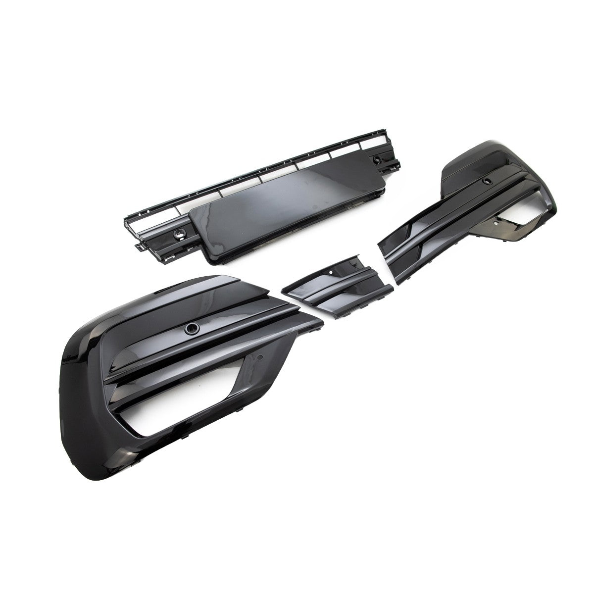 Hochglanz Schwarze Frontstoßstange unterer Kühlergrill passend für VW T6.1 2019-2024