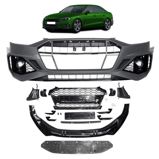 Frontstoßstange und Grill mit PDC SRA passend für Audi A4 B9 8W 2020-2024