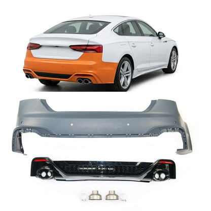 Heckstoßstange mit PDC & Diffusor passend für Audi A5 F5 2020-2024